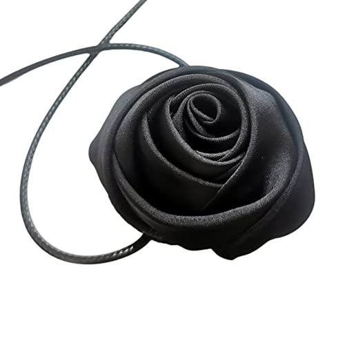 HUIFACAI Elegante Schlüsselbeinkette mit Rosenblüten, All-Match-Halskette, für Damen, Brautschmuck, verstellbar, Mariage-Schmuck-Zubehör von HUIFACAI