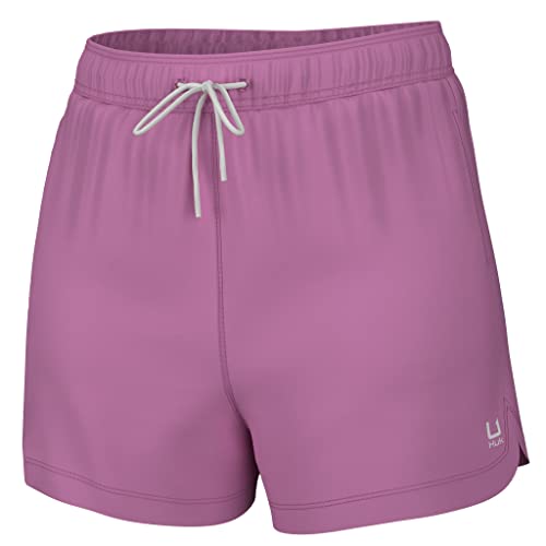 HUK Damen Pursuit Volley Short, schnelltrocknende Angelshorts Boardshorts, Ultrapink, Large von HUK