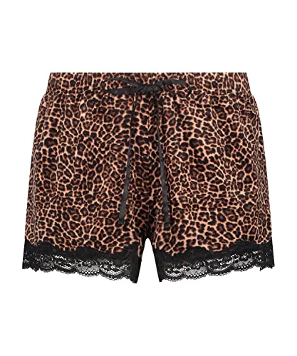 Hunkemöller Shorts Velours Lace - Black - 2XL von HUNKEMÖLLER