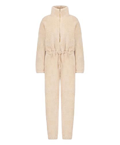Hunkemöller Onesie aus Fleece - Oatmeal - 2XL Hunkemöller Onesie aus Fleece - Oatmeal - 2XL von HUNKEMÖLLER
