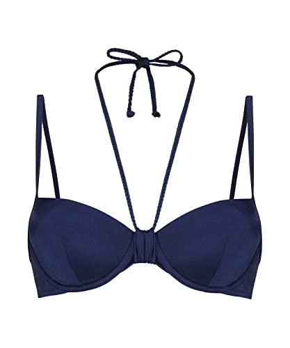 Hunkemöller Vorgeformtes Bügel-Bikinioberteil Luxe - Navy - 75A von HUNKEMÖLLER