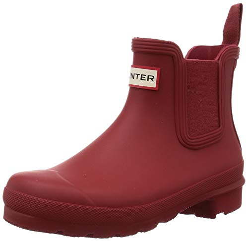 HUNTER Damen Chelsea Bootsschuh, Military red, 42 EU von HUNTER