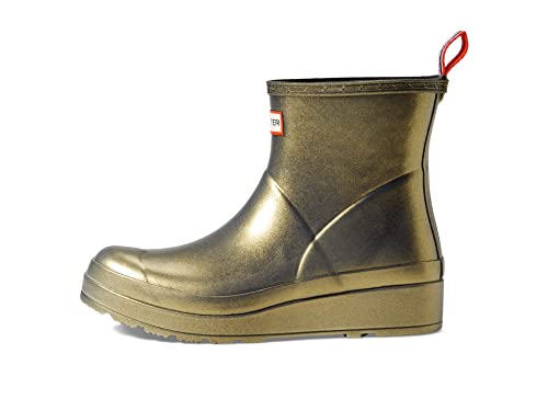 HUNTER Damen Gummistiefel gold/rot/schwarz/beige 38 von HUNTER