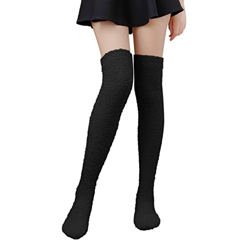 HUOQI Damen Plüsch Overknee Socken Kniestrümpfe Beinwärmer Hohe Stiefelsocken Strick Overknee Socken Thigh High Socks Winter Warme Thigh High Socks Overknee Flauschige Kuschelsocken Damen HUOQI Damen Plüsch Overknee Socken Kniestrümpfe Beinwärmer Hohe Stiefelsocken Strick Overknee Socken Thigh High Socks Winter Warme Thigh High Socks Overknee Flauschige Kuschelsocken Damen von HUOQI