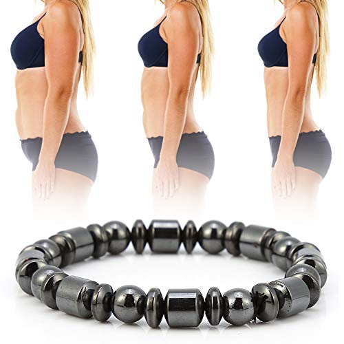 Abnehmen Armband, Mode Magnetarmband, Gewichtsverlust , Männer Frauen Unisex Schwarz Stein Gesundheitswesen Magnetfeldtherapie , tolles Geschenk von HURRISE