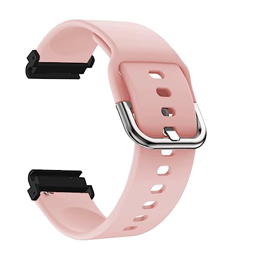 Ersatz für Uhrenarmbänder aus Silikon, Langlebig, Leicht, Bequem mit Schweißfestem Design (Rosa) von HURRISE