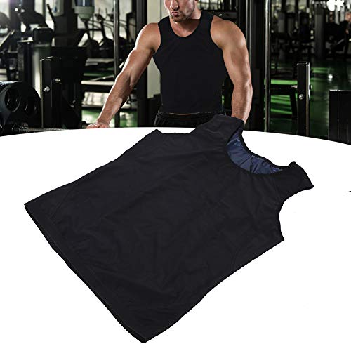 Herren Sauna Schweißweste, Männer Fitness Sport Fettverbrennung Shapewear Sauna Schweiß Gewichtsverlust Taille Trainer Weste für Gewichtsverlust Taille Trainer Body Shaper(XXL/3XL) von HURRISE