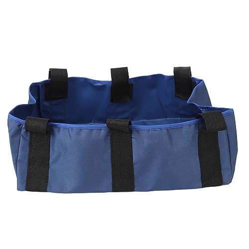 Rollatortasche, Tragbarer Nylon-Rollstuhlkorb Unter Dem Sitz mit Klettverschluss für Regenschirm (Blau) von HURRISE