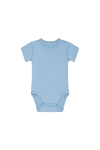 HUST & CLAIRE Baby Jungen Kurzarm Body 37506 in blau, Kleidergröße:68, Farbe:Blau von HUST & CLAIRE