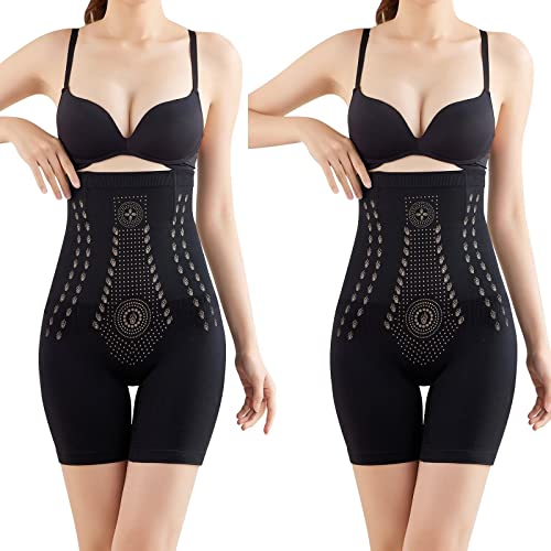 2 Stück Far Infrared Negative Oxygen Bodysuit Valentine Gift Honeycomb Body Shaping Briefs Atmungsaktiver Body Shaper Bauch Mieder Damen Butt Pads3610 von HUyydza