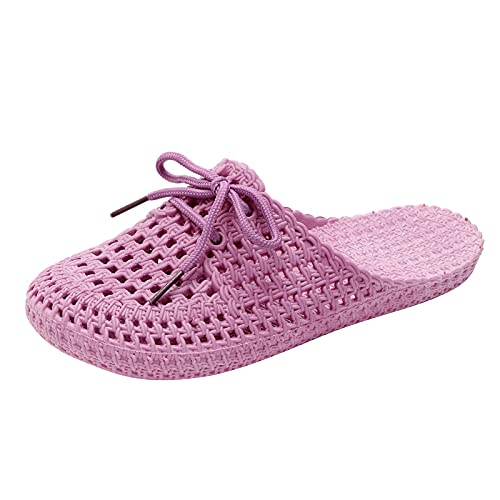 Damen Badeschuhe Sommer - Flip Flops OrthopäDische Hausschuhe Orthopädische Schuhe Weiche mit Weiches Fußbett Sandale Slippers für drinnen und draußen von HUyydza