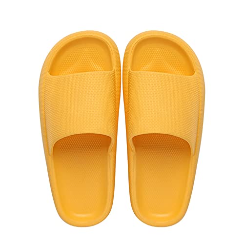 Damen Badeschuhe Sommer - Flip Flops Rattan-Gras-Hausschuhe Eva rutschfeste Pantoletten weiche Unterseite Sandale Slippers Damen Loafer von HUyydza