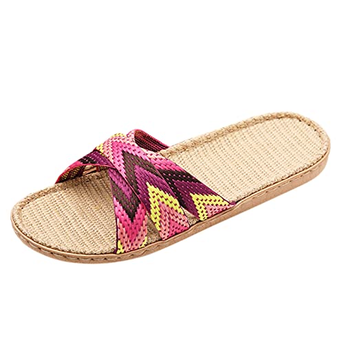 Damen Badeschuhe Sommer - Flip Flops Zehentrenner Dusch Badelatschen Hausschuhe für Damen lässige Schleife modische Sandalen für Strand Reisen Trekking von HUyydza