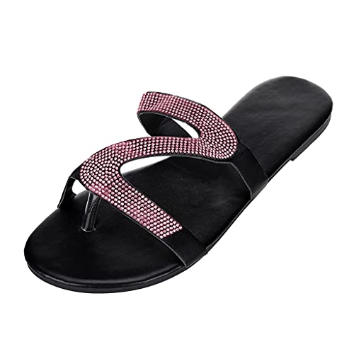 Damen Badeschuhe Sommer - rutschfest Hausschuhe Damen Loafer Ohne Absatz Flach rutschfeste Strand Zehentrenner Sandalen Wolke Hausschuhe modische Sandalen Für Kinder Adults von HUyydza