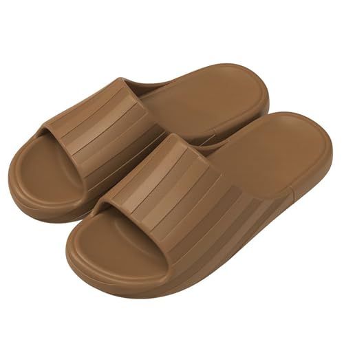 Damen Cozy Slides - Menschen Badelatschen Rattan-Gras-Hausschuhe Flach rutschfeste Strand Zehentrenner Sandalen Leicht Atmungsaktiv Sandale Slippers Damen Loafer von HUyydza