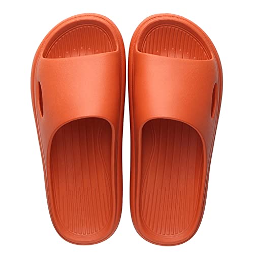 Damen Hausschuhe - Sommer Schlappen Damen Loafer Ohne Absatz Frauen Bequeme Sandaletten Blockabsatz Barfuss Outdoor Sandalen für maxirnalen Komfort von HUyydza