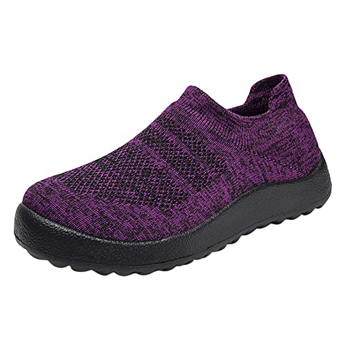 Damen Therapeutische Diabetiker Schuhe - Air Cushion Slip On Sneakers Anti-Rutsch Laufschuhe Strass Glitzer atmungsaktiv bequem lässig Frauen Anti-Rutsch-Schuhe Fitness Orthopädische Schuhe Damen von HUyydza