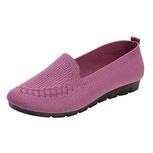 Damen Therapeutische Diabetiker Schuhe - Frauen MädchenBarfußSchuhe Shock Absorbing Laufschuhe Dotmalls Schuhe Glitzer Low Plateau Walkingschuhe Dämpfung Air Turnschuhe Für Geschwollene Füße von HUyydza