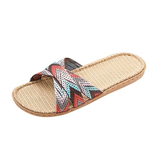 HUyydza Damen Hausschuhe - Flip Flops OrthopäDische Hausschuhe Sommer Leichte Rutschfest Sandals Unisex Outdoor Sandalen für drinnen und draußen von HUyydza