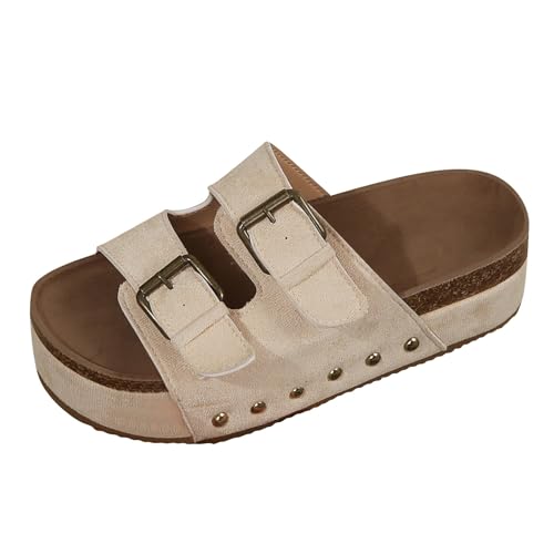 HUyydza Damen Hausschuhe - Schlappen Damen Sommer Schwarz Espadrilles Für Damen Schlappen Wolkenschuhe Leicht Atmungsaktiv Rutschfest Badeschuhe Damen Loafer von HUyydza