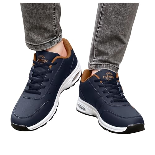 HUyydza Damen Herren Laufschuhe - Diabetiker Schuhe Herren Bequeme Zero-Drop Solhe Sneaker Große Größe Breite Zehenbox Verschleißfest Straßenlaufschuhe Gut Aussehend Outdoor Walking Schuhe von HUyydza