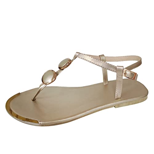 HUyydza Damen Sandalen Sommer - Plateau Keilsandalen Damen Big Toe Hallux Valgus Schuhe Strandsandalen Plateausohle Leichte Rutschfest Sandals Römersandalen Atmungsaktive Trekkingsandalen von HUyydza