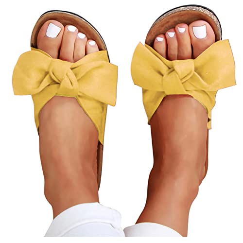 HUyydza Damen Sandalenmit Absatz - Zehentrenner Plateau Pantoletten Outdoor Sommerschuhe Strandsandalen Plateausohle Bequem Elegant Frauen Bequeme Sandaletten Freizeit Beach Flip Flops von HUyydza