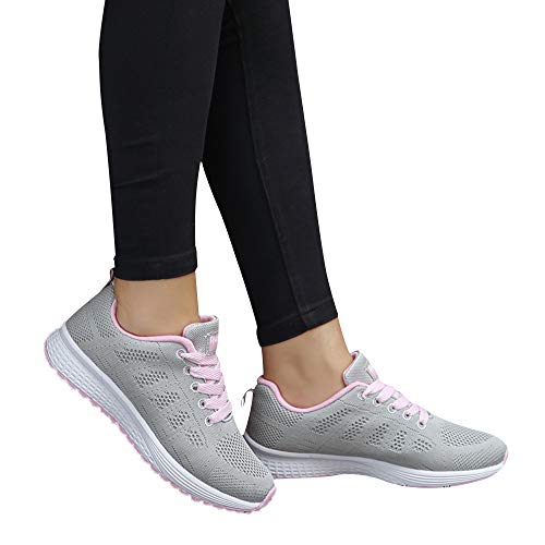 HUyydza Herren Damen Sportschuhe - Mesh Sneaker Damen Hallux Valgus Schuhe mit Einlegesohle Hausschuhe Glitzer Low Plateau Walkingschuhe Casual Flacheschuh Fitness Orthopädische Schuhe Damen von HUyydza