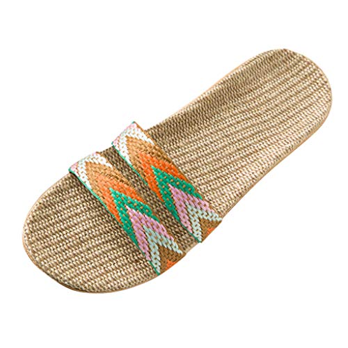 HUyydza Original Damen Cozy Slides - Flip Flops Rattan-Gras-Hausschuhe Keilabsatz und Clip-Zehe Wolke Hausschuhe Wolken Hausschuhe Badeschlappen Für Kinder Adults von HUyydza