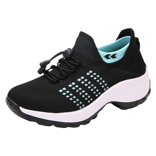 Herren Damen Sportschuhe - Mesh Sneaker Damen Hallux Valgus Schuhe Orthofit Komfortschuhe Für Frauen Glitzer Low Plateau Walkingschuhe Schuh Sneaker Orthopädische Joggingschuhe Walkingschuhe von HUyydza