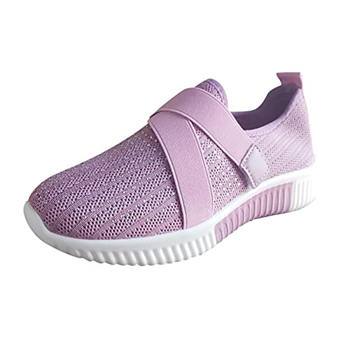 Orthopädische Schuhe Damen - Air Cushion Slip On Sneakers Shock Absorbing Laufschuhe Dotmalls Schuhe Glitzer Low Plateau Walkingschuhe Fashion Joggingschuhe Joggingschuhe Walkingschuhe von HUyydza