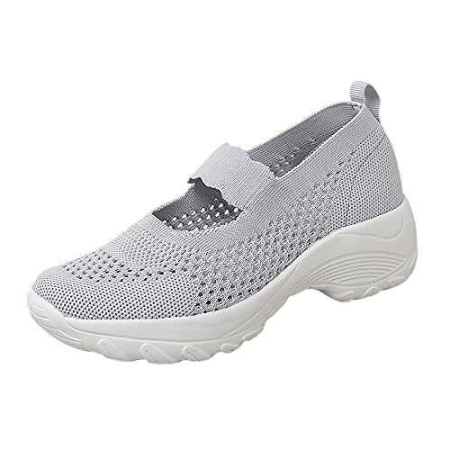 Orthopädische Schuhe Damen Sneaker - Herren Wanderschuhe Luftpolster Turnschuhe mit Einlegesohle Hausschuhe Dicke Sohle Frauen Schuhe Dämpfung Air Turnschuhe Joggingschuhe Walkingschuhe von HUyydza