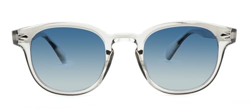 HWYYLX Retro Oval Polarisierte Sonnenbrille Für Männer Frauen, Vintage Johnny Depp Runde Sonnenbrille, Mode UV400 Getönte Linse Sport Karneval Sonnenbrille von HWYYLX