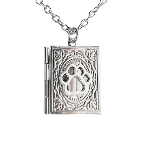 HXNH Mystical Book Medaillon Halskette Ornament Einzigartiger Anhänger Halskette Zarte Buch Medaillon Anhänger Halsketten HXNH Mystical Book Medaillon Halskette Ornament Einzigartiger Anhänger Halskette Zarte Buch Medaillon Anhänger Halsketten von HXNH