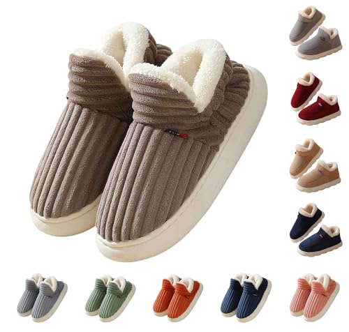 HXRYPG Hausschuhe Damen Winter Hüttenschuhe Herren Warm Pantoffeln für Paare Plüsch Slippers Flauschige Winterhausschuhe Kuschel Hausschuhe Indoor Hausstiefel Schuhe 35-45 EU damen sale 01 Kaffee 46 HXRYPG Hausschuhe Damen Winter Hüttenschuhe Herren Warm Pantoffeln für Paare Plüsch Slippers Flauschige Winterhausschuhe Kuschel Hausschuhe Indoor Hausstiefel Schuhe 35-45 EU damen sale 01 Kaffee 46 von HXRYPG