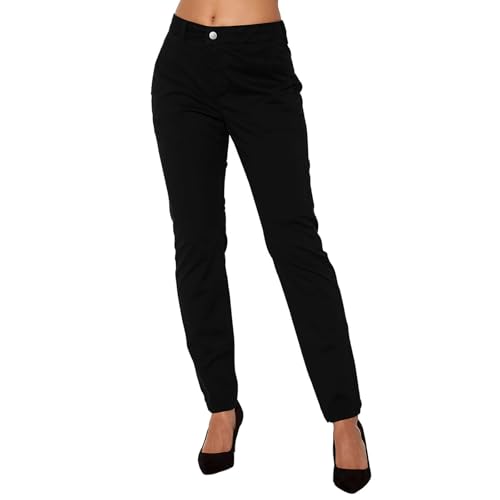 HXRYPG Stoffhose Damen Chino Hose Elegant Anzughose Slim Cargohose Arbeitshose Casual Chinohose Freizeithose Schlupfhose Frauen Musselin Hosen Baumwolle Business Pants Sale Angebote Schwarz L HXRYPG Stoffhose Damen Chino Hose Elegant Anzughose Slim Cargohose Arbeitshose Casual Chinohose Freizeithose Schlupfhose Frauen Musselin Hosen Baumwolle Business Pants Sale Angebote Schwarz L von HXRYPG