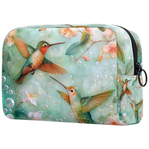 Kosmetiktasche Blüten Blumen Kolibris Reisekosmetiktasche Makeup Organizer Case Für Frauen Kosmetiktasche Blüten Blumen Kolibris Reisekosmetiktasche Makeup Organizer Case Für Frauen von HXYWQA