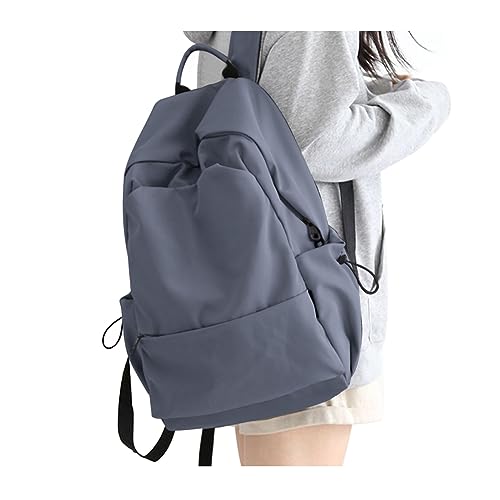 HYC00 Schulrucksack Damen, Causal Travel Schultaschen 14 Zoll Laptop Rucksack für Mädchen im Teenageralter Leichter Rucksack Wasserabweisend Bookbag College Boys Men Work Daypack,Blau Lila von HYC00