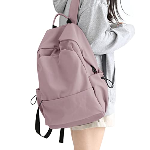 HYC00 Schulrucksack Damen, Causal Travel Schultaschen 14 Zoll Laptop Rucksack für Mädchen im Teenageralter Leichter Rucksack Wasserabweisend Bookbag College Boys Men Work Daypack,Lila von HYC00