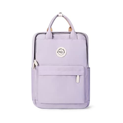 HYC00 Rucksack Mädchen Teenager Jungen Schulrucksack 14 Zoll Laptop Schulranzen Leichtgewicht Schultaschen, Reisen Rucksack für Damen Herren,A-Lila von HYC00