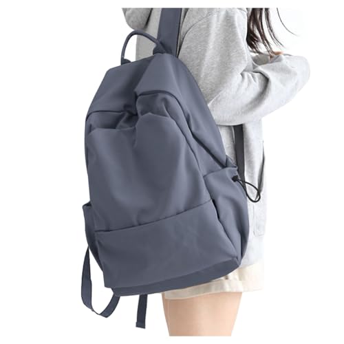 HYC00 Schulrucksack Damen, Causal Travel Schultaschen 15.6 Zoll Laptop Rucksack für Mädchen im Teenageralter Leichter Rucksack Wasserabweisend Bookbag College Boys Men Work Daypack,Blau Lila L von HYC00