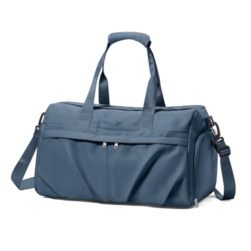 HYC00 Sport Duffel Bag Damen Sporttasche mit Schuhfach Reisetasche Damen Weekender Travel Bag Handgepäck Tasche für flugzeug Fitnesstasche Schwimmtasche Trainingstasche Übernachtungstasche,Royal Blau von HYC00