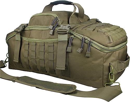 HYKING 3-in-1 Militär-Rucksack, Reisetasche, für Wochenender, Fitnessstudio, Reisen, Workout, Einsatz, Grün , Small (30L), 3-in-1 Turnbeutel von HYKING