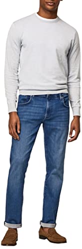 HACKETT LONDON Herren Bright Blue Powerflex Jeans, Denim, 30W/34L von Hackett London