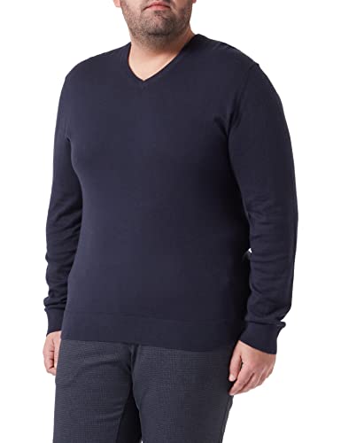 HACKETT LONDON Herren Cotton Cashmere V Pullover, Navy, 3XL von Hackett London