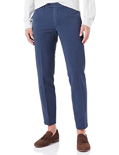 HACKETT LONDON Herren Cotton Tencel Chino Hose, Marineblau Blazer, 33W/34L von Hackett London