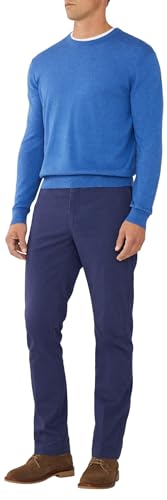 Hackett London Herren Calvary Twill Chino Hose, Blue (Shadow Blue), 33W/30L von Hackett London