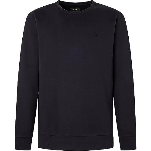 Hackett London Herren Double Knit Crew Sweatshirt, Black (Black), L von Hackett London