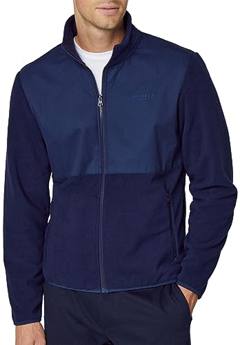 Hackett London Herren Heritage Number FZ Sweatshirt, Blue (Navy), S von Hackett London