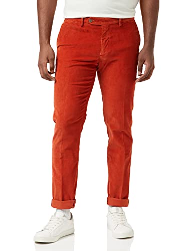 Hackett London Men's Cord Chino Pants, Picante, 40W/34L von Hackett London